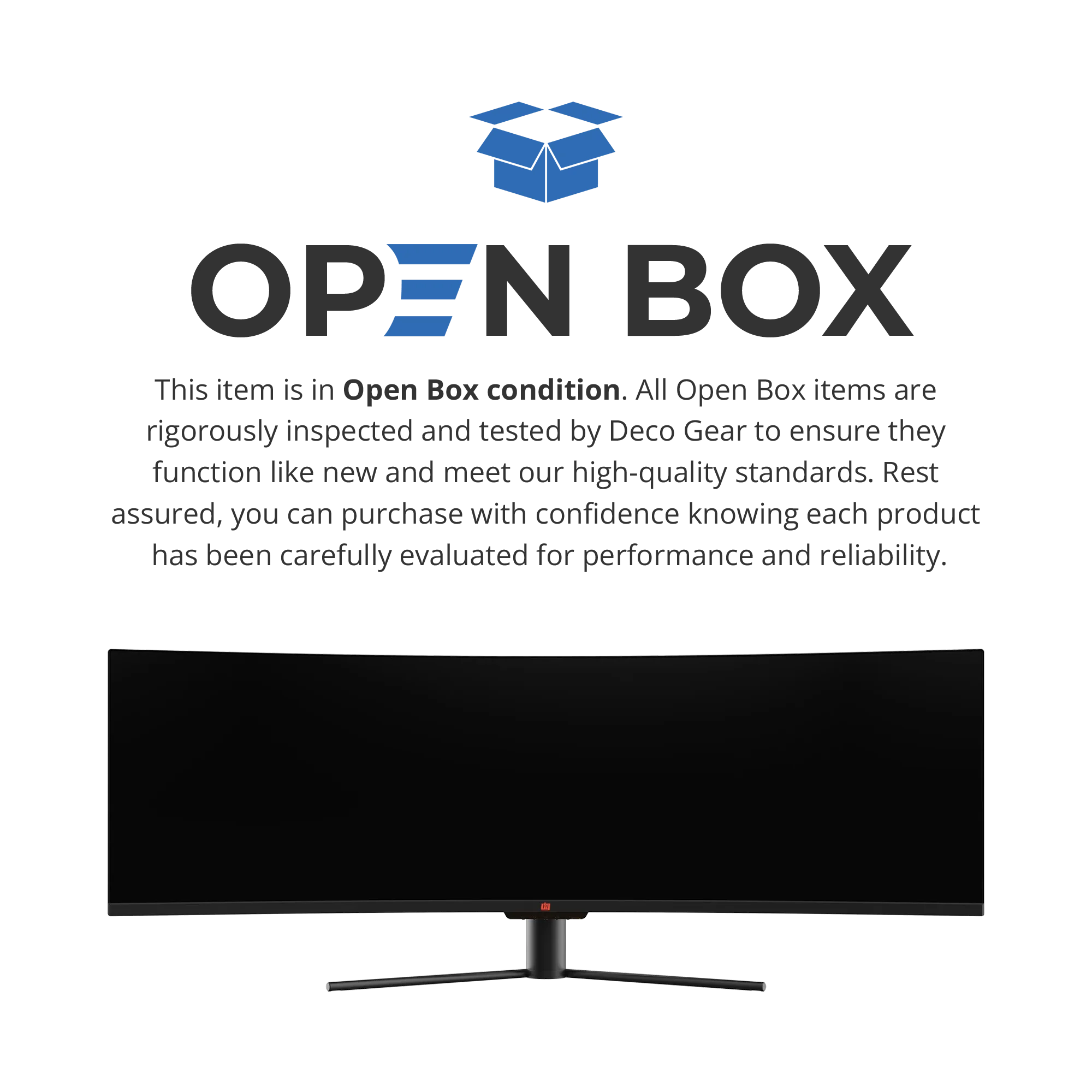 DGVIEW495K Open Box condition description