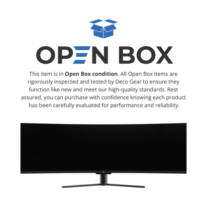 DGVIEW495K Open Box condition description